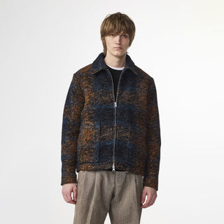 NN07 Gael Jacquard Jacket Blue Multi