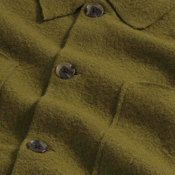 NN07 Jonas Boiled Wool Overshirt Firene - Parasol Store