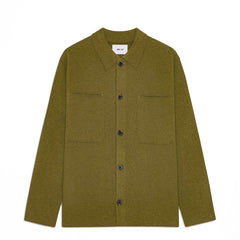 NN07 Jonas Boiled Wool Overshirt Firene - Parasol Store