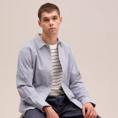 NN07 Reed Overshirt Stone Blue