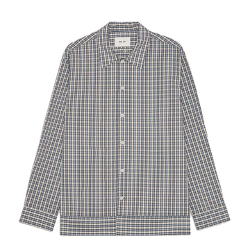 NN07 Reed Shirt Blue Check - Parasol Store