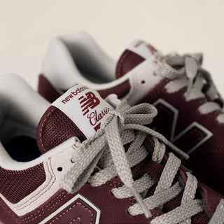 New Balance 574  Core Trainer Burgundy / White - Parasol Store