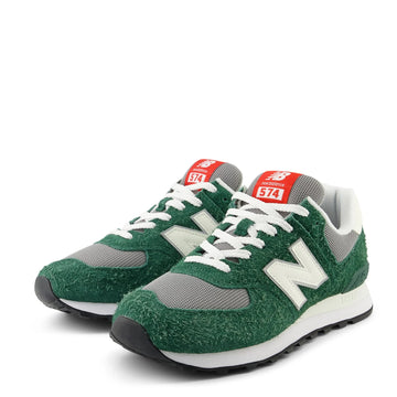 New Balance 574 Trainers Nightwatch Green / Sea Salt - Parasol Store