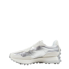 New Balance Womens 327 Shoes Silver Metallic / Sea Salt - Parasol Store