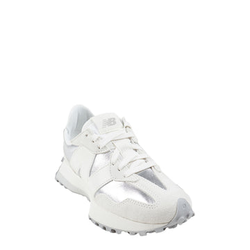 New Balance Womens 327 Shoes Silver Metallic / Sea Salt - Parasol Store