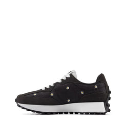 New Balance Womens 327 Trainer Black Cement / White - Parasol Store