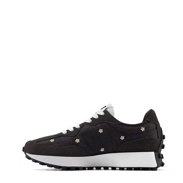 New Balance Womens 327 Trainer Black Cement / White - Parasol Store