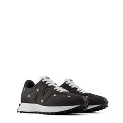 New Balance Womens 327 Trainer Black Cement / White - Parasol Store