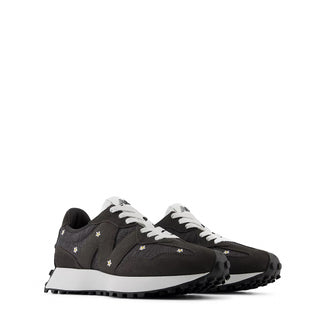 New Balance Womens 327 Trainer Black Cement / White - Parasol Store