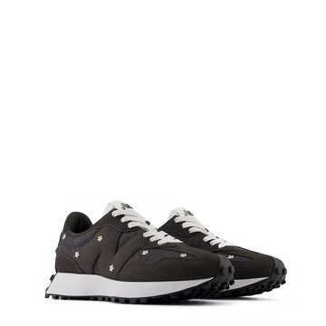 New Balance Womens 327 Trainer Black Cement / White - Parasol Store