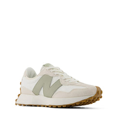 New Balance Womens 327 Trainer Linen / Sea Salt / Olivine - Parasol Store