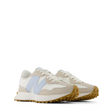 New Balance Womens 327 Trainer Timberwolf / Sea Salt / Light Chrome Blue - Parasol Store