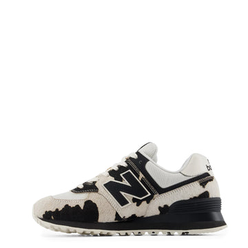 New Balance Womens 574 Trainer Black / Linen