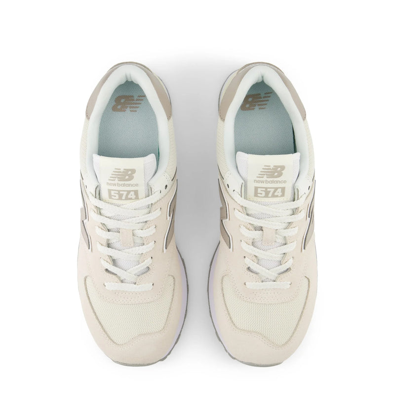 New Balance Womens 574 Trainers Linen / Light Mushroom - Parasol Store