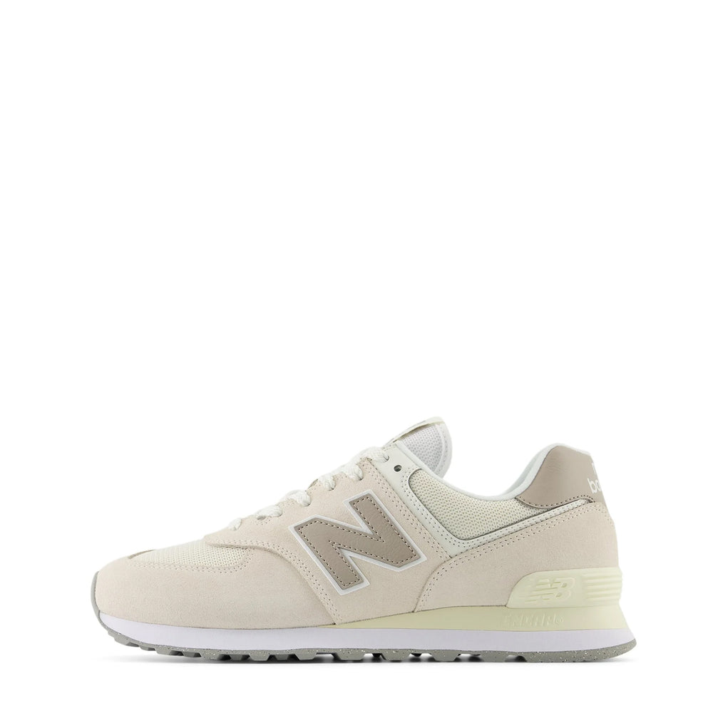 New Balance Womens 574 Trainers Linen / Light Mushroom - Parasol Store