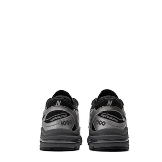 New Balance Womens M1000 Trainer Silver Metallic / Green - Parasol Store