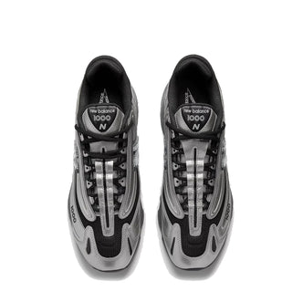 New Balance Womens M1000 Trainer Silver Metallic / Green - Parasol Store