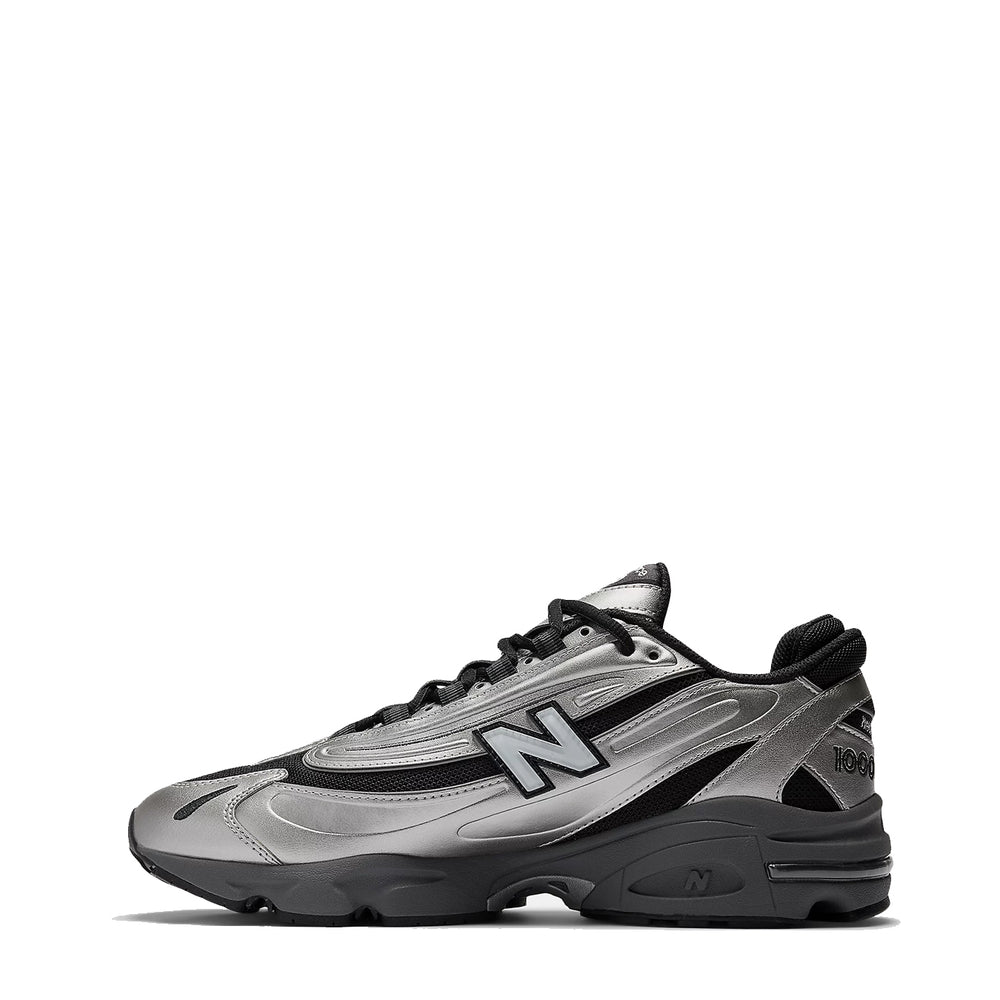 New Balance Womens M1000 Trainer Silver Metallic / Green - Parasol Store