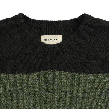 Nicholas Daley Striped Jumper Black / Green