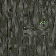 Nicholas Daley Tucked Dobby Stripe Shirt Green
