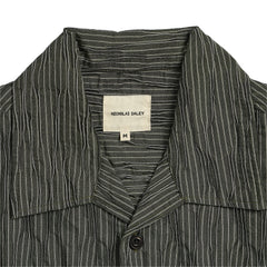 Nicholas Daley Tucked Dobby Stripe Shirt Green