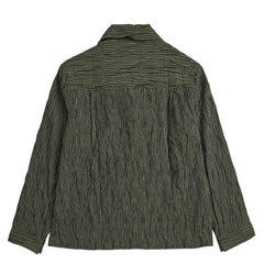 Nicholas Daley Tucked Dobby Stripe Shirt Green