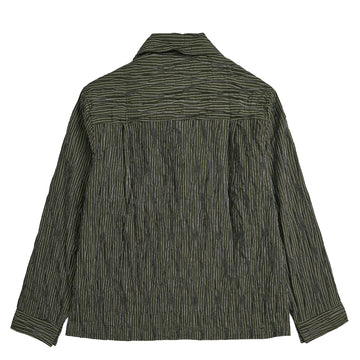 Nicholas Daley Tucked Dobby Stripe Shirt Green