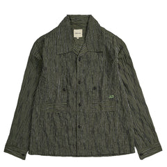 Nicholas Daley Tucked Dobby Stripe Shirt Green