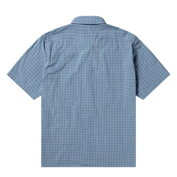 No Problemo Alien-O Print SS Check Shirt Blue - Parasol Store