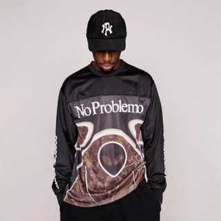 No Problemo Alien L/S Moto Shirt Black - Parasol Store