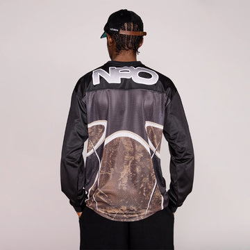 No Problemo Alien L/S Moto Shirt Black - Parasol Store