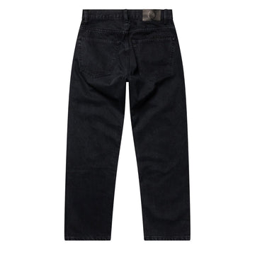 No Problemo Double Knee Denim Pants Black - Parasol Store