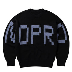 No Problemo Gradient Knit Jumper Black