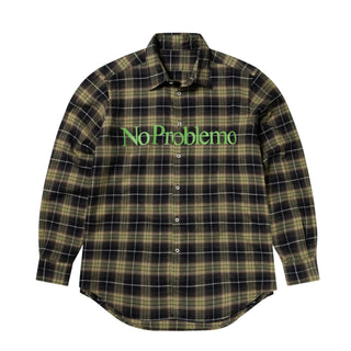 No Problemo Plaid Shirt Green