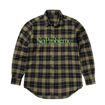 No Problemo Plaid Shirt Green