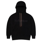 No Problemo Reverse Fleece Hoodie Black - Parasol Store