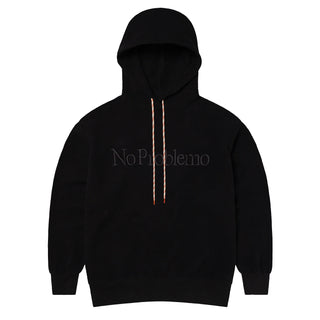 No Problemo Reverse Fleece Hoodie Black - Parasol Store