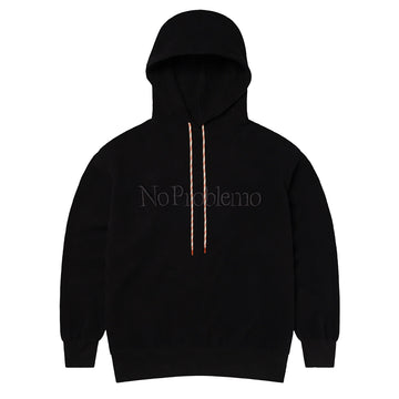 No Problemo Reverse Fleece Hoodie Black - Parasol Store