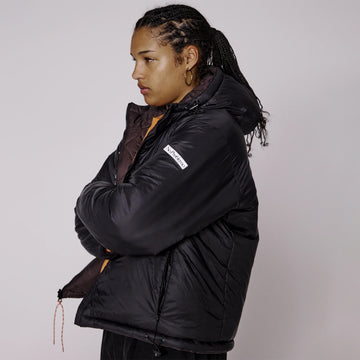 No Problemo Reversible Alien-O Puffer Jacket Black - Parasol Store