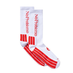 No Problemo Sock White