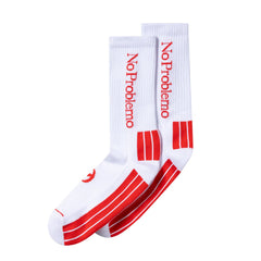 No Problemo Sock White