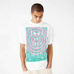 No Problemo Spiral SS Tee White