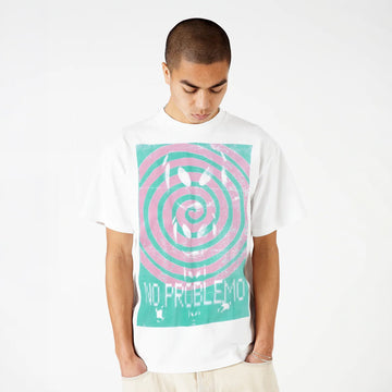 No Problemo Spiral SS Tee White