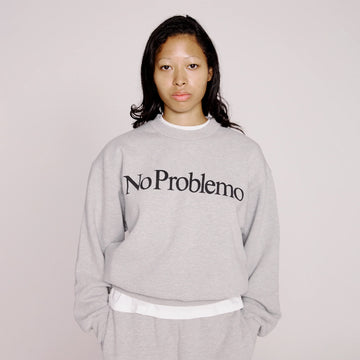 No Problemo Sweatshirt Grey Marl - Parasol Store