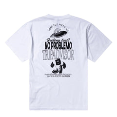 No Problemo Trip Advisor SS Tee White - Parasol Store