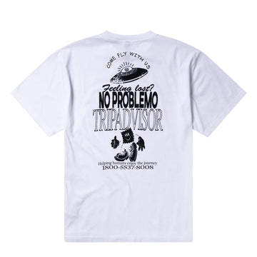 No Problemo Trip Advisor SS Tee White - Parasol Store