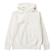 Norse Projects Arne Relaxed Organic Brushed Fleece N Logo Hoodie Ecru Norse Projects