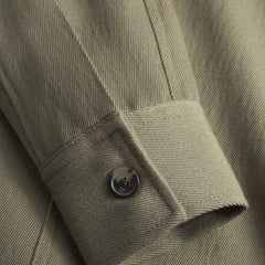 Norse Projects Aksel Cavalry Cotton Wool Windstopper  Jacket Olive Night - Parasol Store