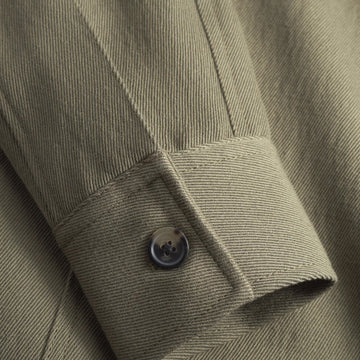 Norse Projects Aksel Cavalry Cotton Wool Windstopper  Jacket Olive Night - Parasol Store