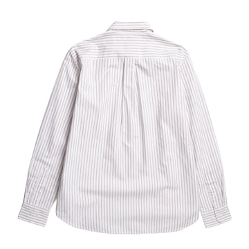Norse Projects Algot Poplin Stripe Shirt Ecru Stripe